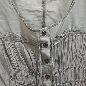 Forever 21 puffy sleeve sheer shirt